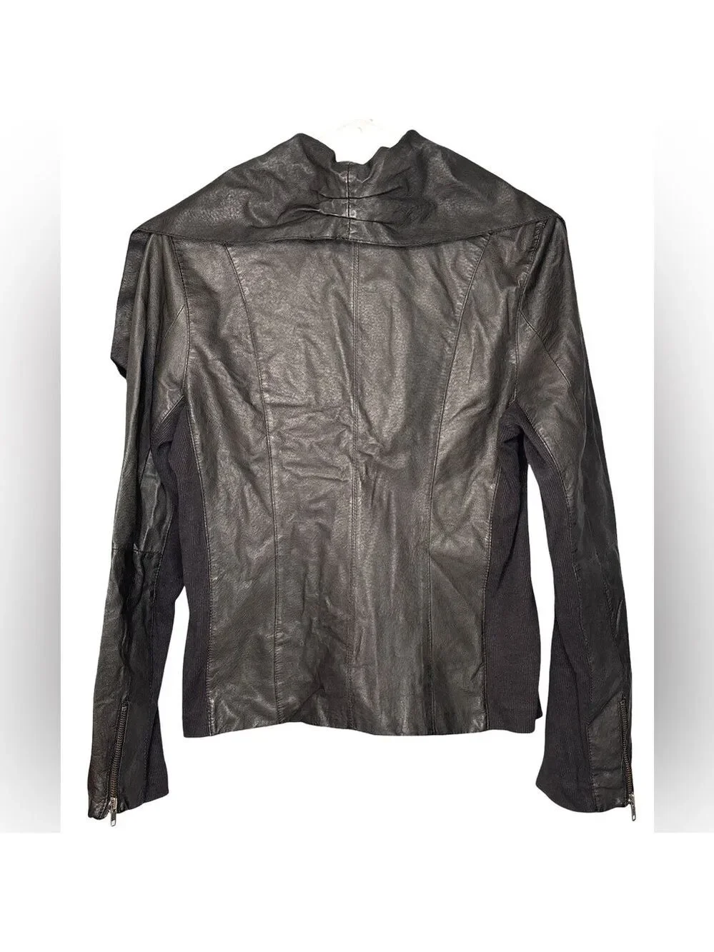 Anthropologie Cartonnier Black Leather Jacket Small